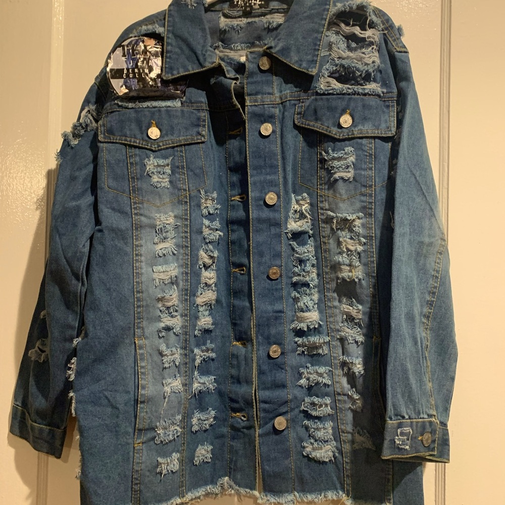 Women new Jean jacket loose fit.